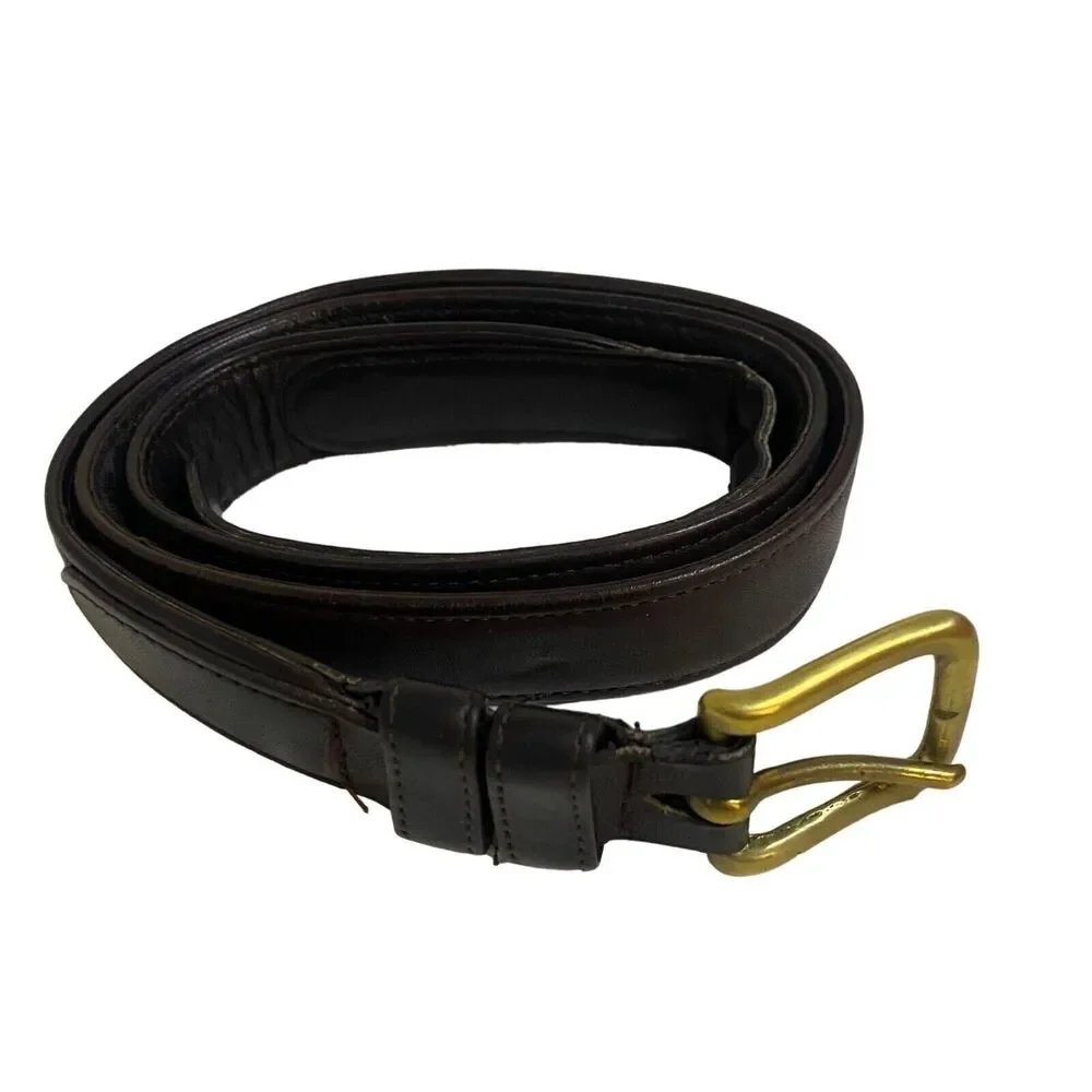 #7167 Coach Mens Brown Leather Belt 36 inch some wear